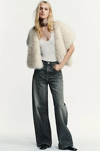 FAUX FUR VEST
