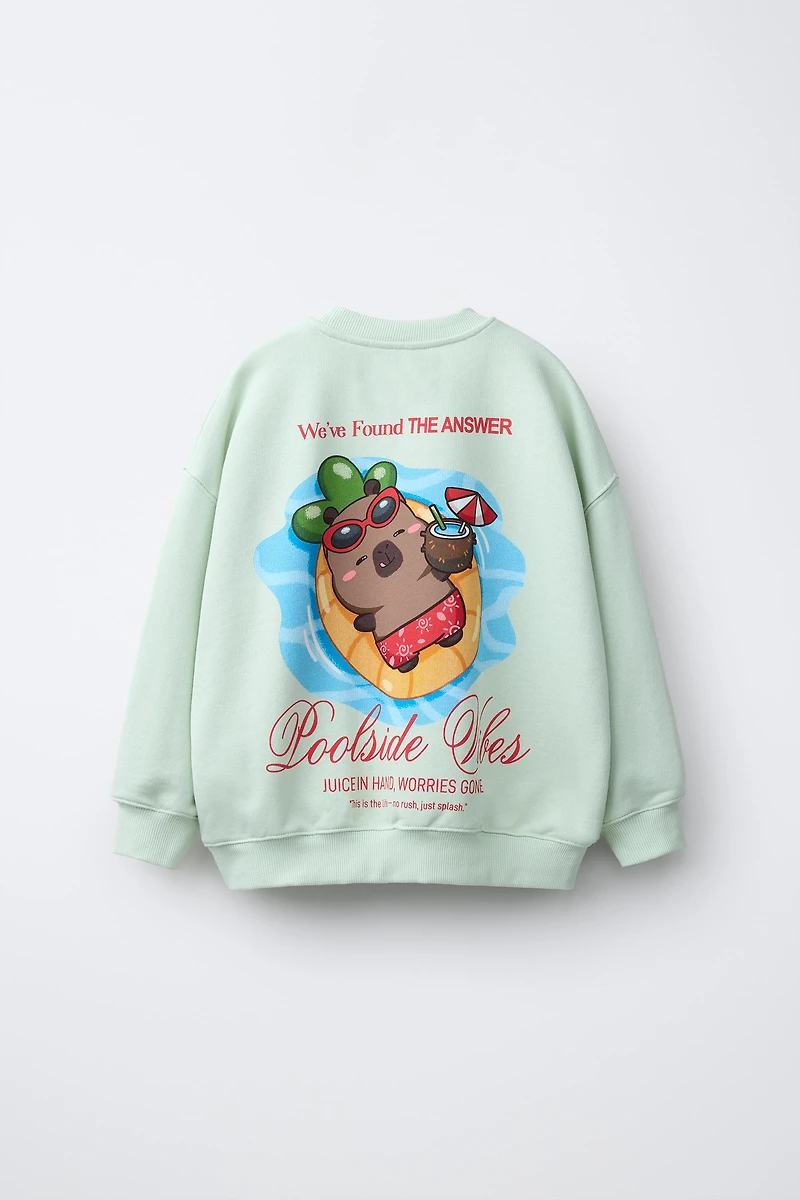 CAPYBARA CAPYFUN © PRINTED SWEATSHIRT