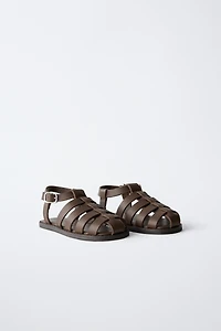 LEATHER FISHERMAN SANDALS WITH BUCKLE