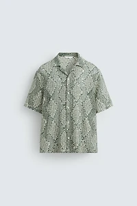 TEXTURED CROCHET SHIRT