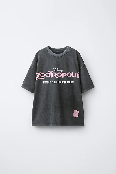 T-SHIRT EFFET DÉLAVÉ ZOOTROPIA © DISNEY