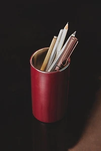 POT À CRAYONS MÉTAL CYLINDRIQUE