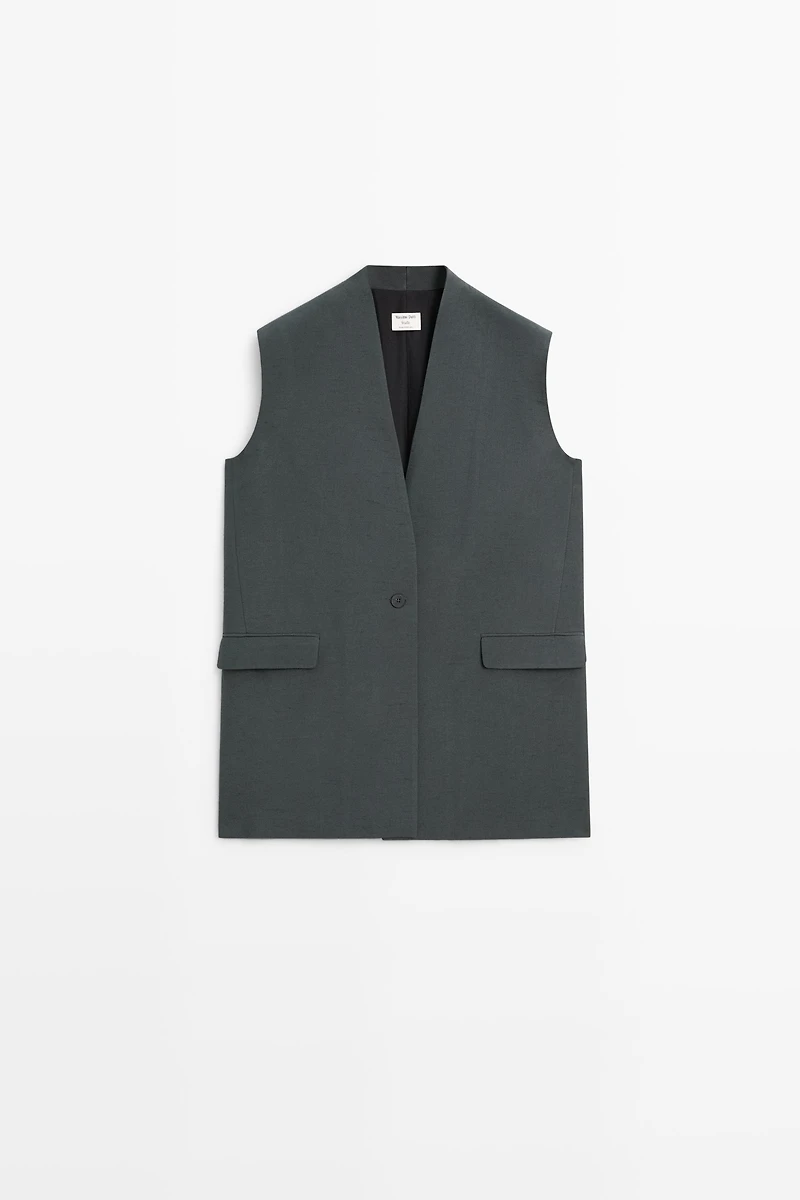V-neck vest total look - STUDIO