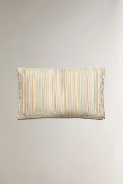 STRIPED THROW PILLOW COVER
