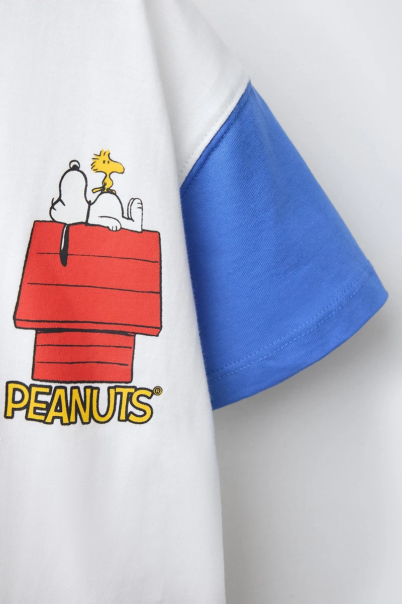 SNOOPY PEANUTS™ JOGGING T-SHIRT AND BERMUDA SET
