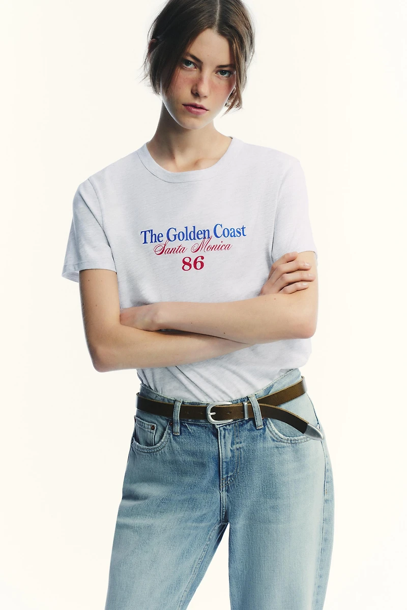 TRF LOW RISE FLARE JEANS