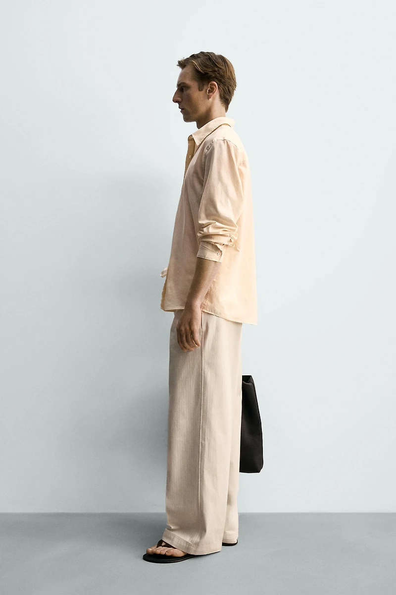 RELAXED FIT SEMI-SHEER SHIRT