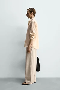 RELAXED FIT SEMI-SHEER SHIRT
