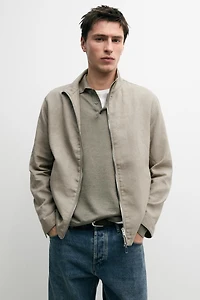 Veste bomber lin