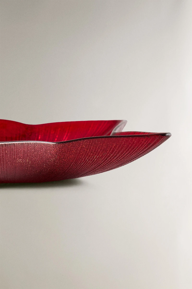 CHRISTMAS STAR GLASS BOWL