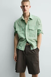 RELAXED FIT STRIPED SHIRT