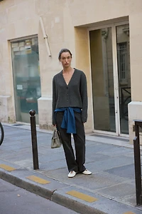 GILET EN MAILLE COL V