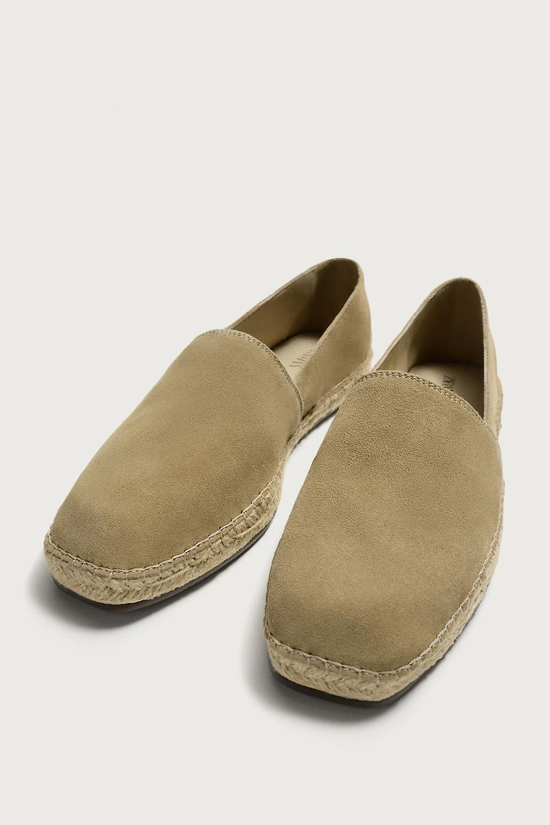 LEATHER ESPADRILLES