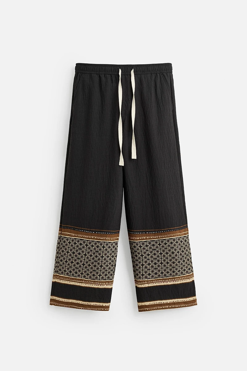 PANTALON COUPE DÉCONTRACTÉE COLOR BLOCK
