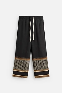 PANTALON COUPE DÉCONTRACTÉE COLOR BLOCK
