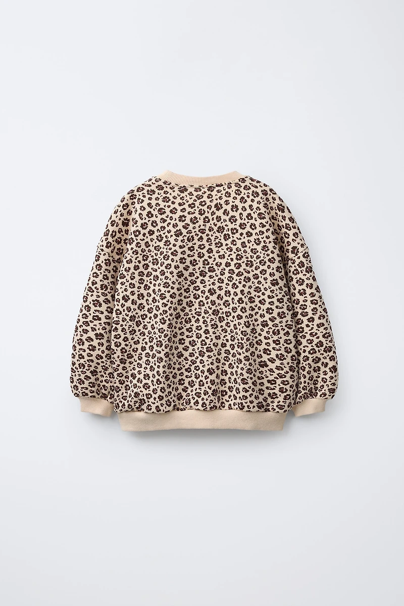 ANIMAL PRINT SWEATSHIRT