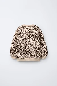 ANIMAL PRINT SWEATSHIRT