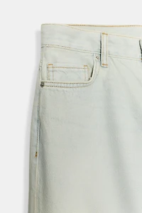 ZW COLLECTION RIPPED LOW RISE RELAXED JEANS
