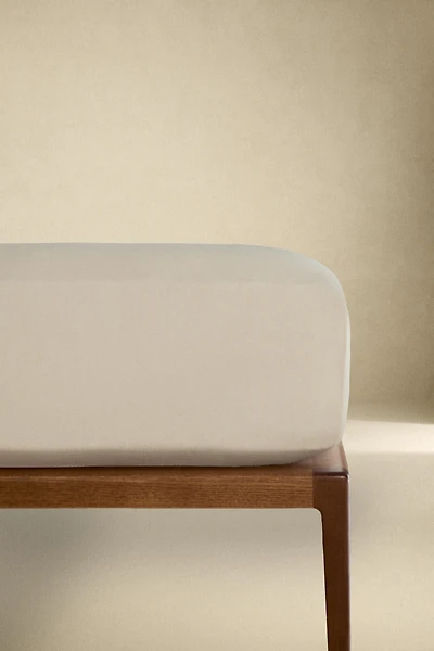 DRAP-HOUSSE LIN LAVÉ | 30 CM DE HAUT (140 GXM²)