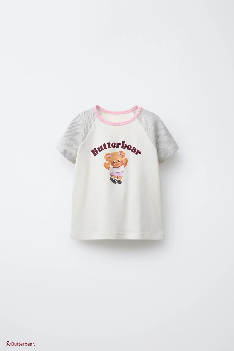 BUTTERBEAR © RAGLAN SLEEVE T-SHIRT