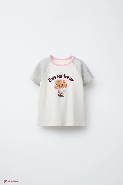 BUTTERBEAR © RAGLAN SLEEVE T-SHIRT