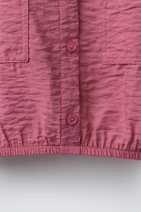 FLOWY SHIRT WITH ELASTIC