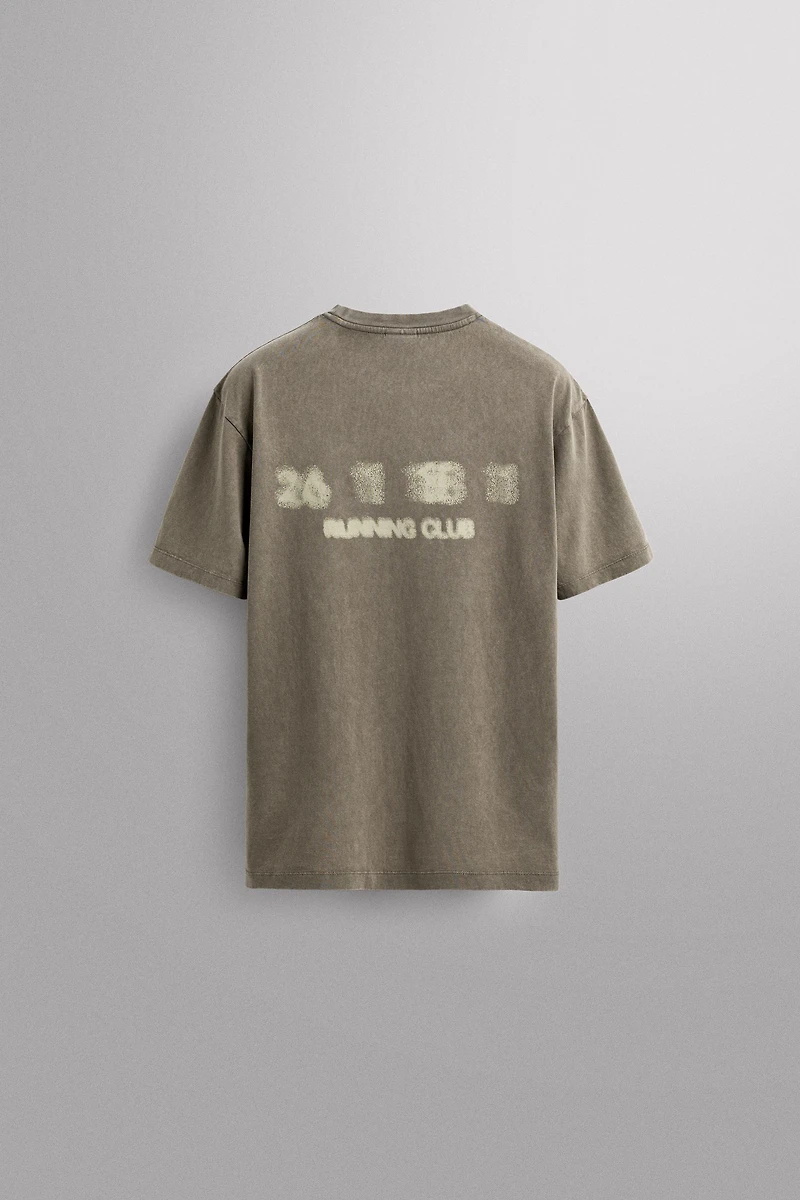PRINTED GRAPHIC RUNNING T-SHIRT
