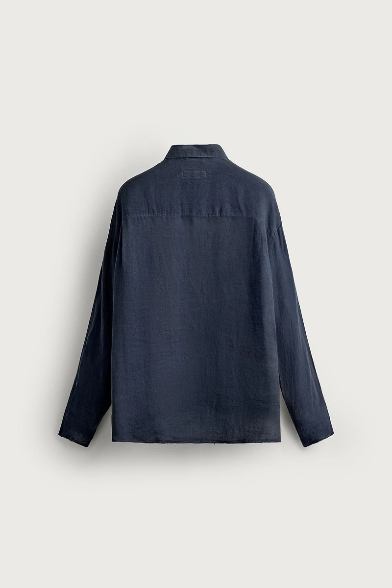 LIGHTWEIGHT 100% LINEN RELAXED FIT SHIRT