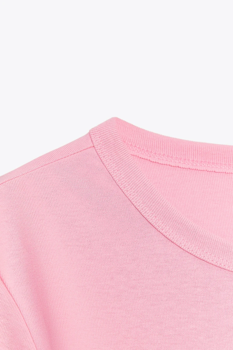 BACK SEAMED T-SHIRT