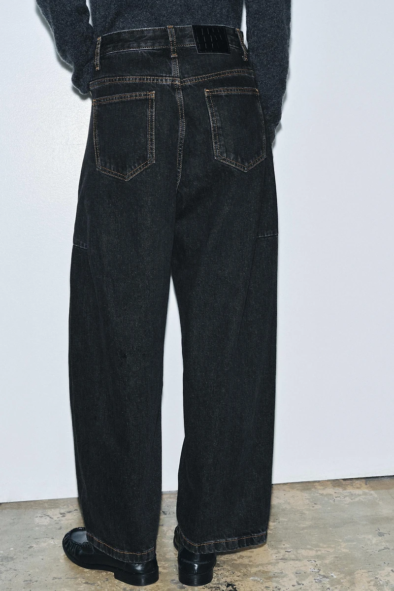 ZW COLLECTION MID-RISE ANKLE BALLOON JEANS