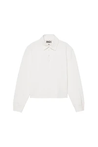 POLO CROPPED FIT EN COTON