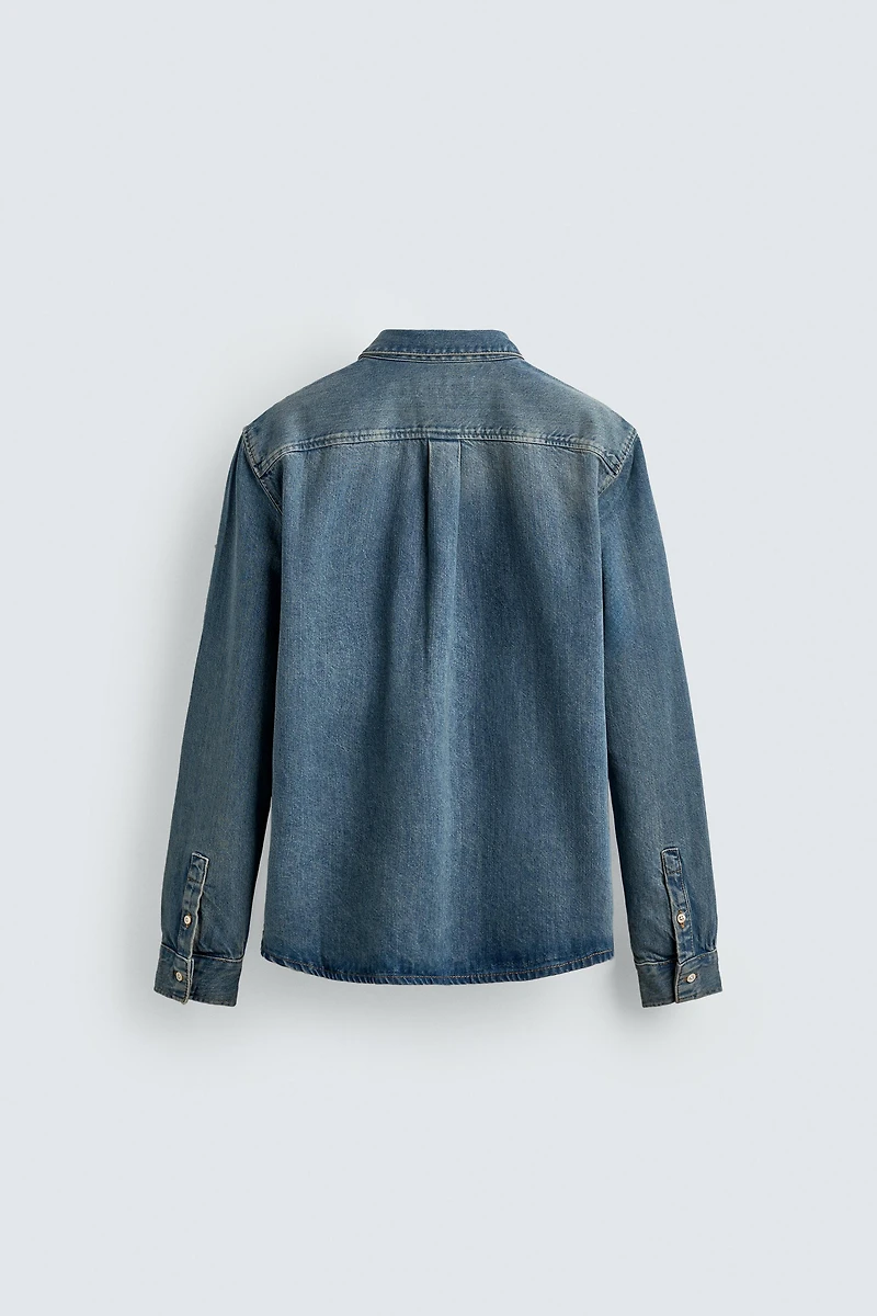 SURCHEMISE EN JEAN COTON ET LYOCELL