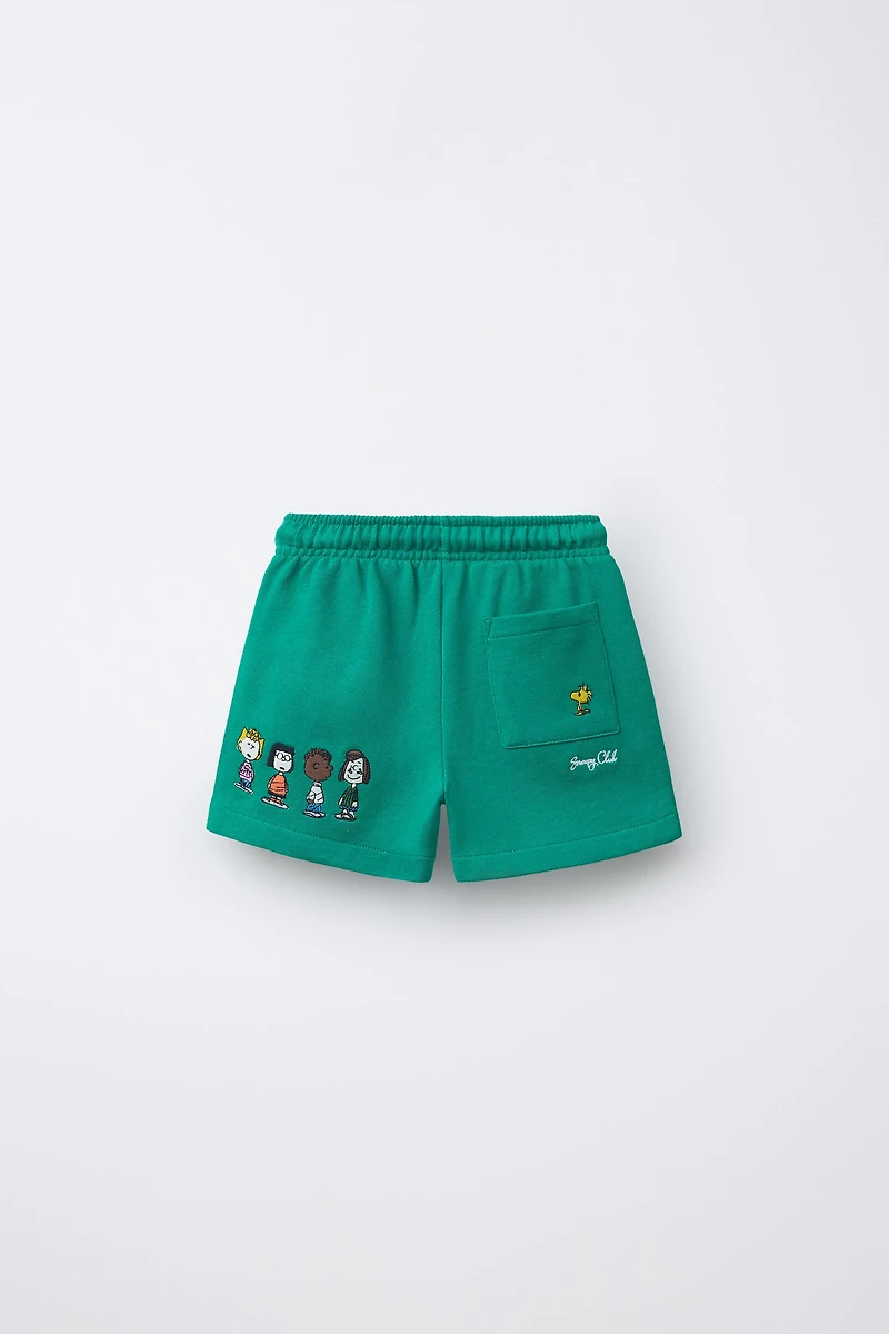 EMBROIDERED SNOOPY PEANUTS™ BERMUDA SHORTS