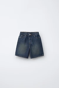 ACID WASH DENIM SHORTS