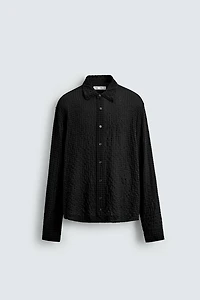 TEXTURED PLAID SHIRT