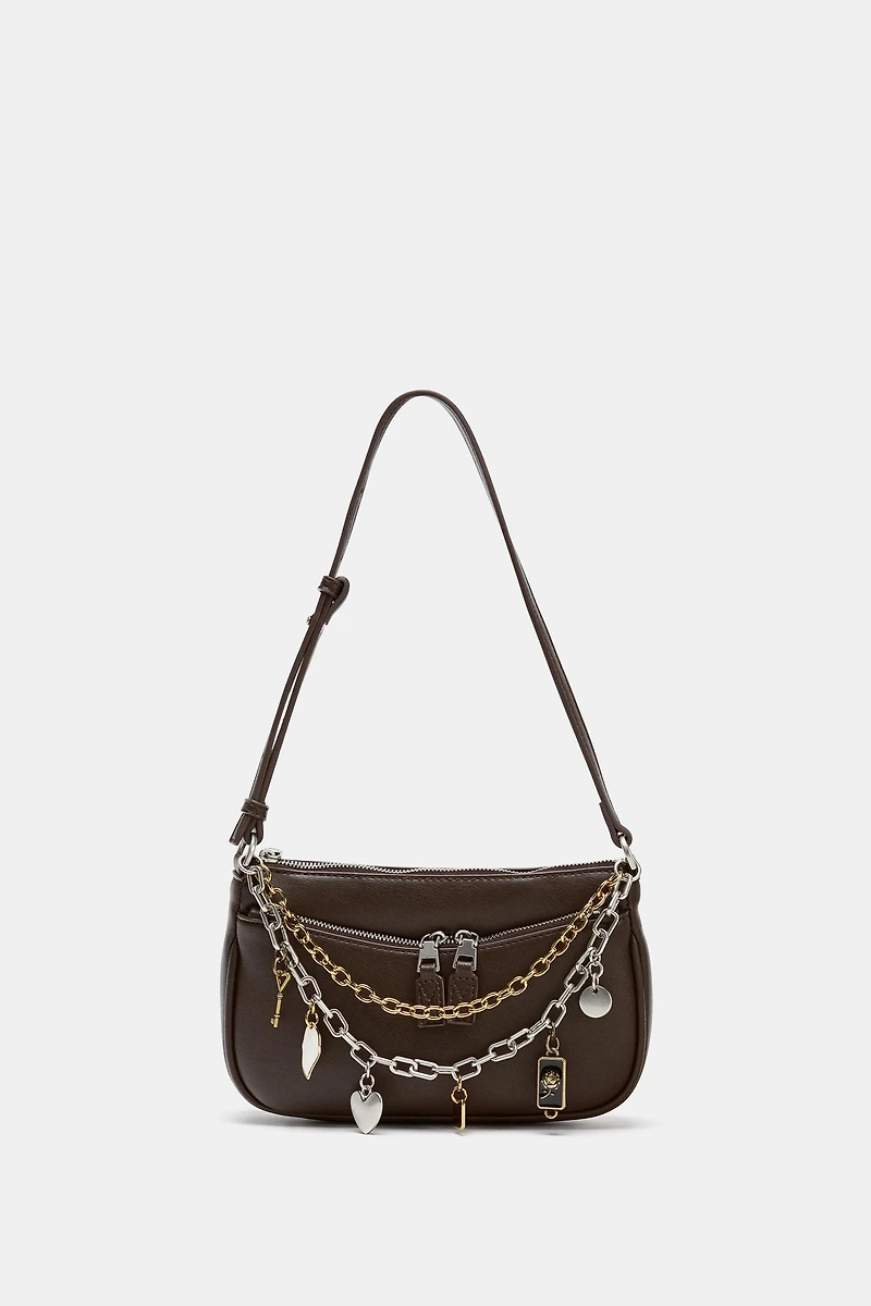 MINI CROSSBODY BAG WITH CHARM DETAIL