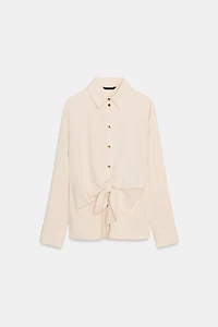 KNOTTED WAIST SHIRT