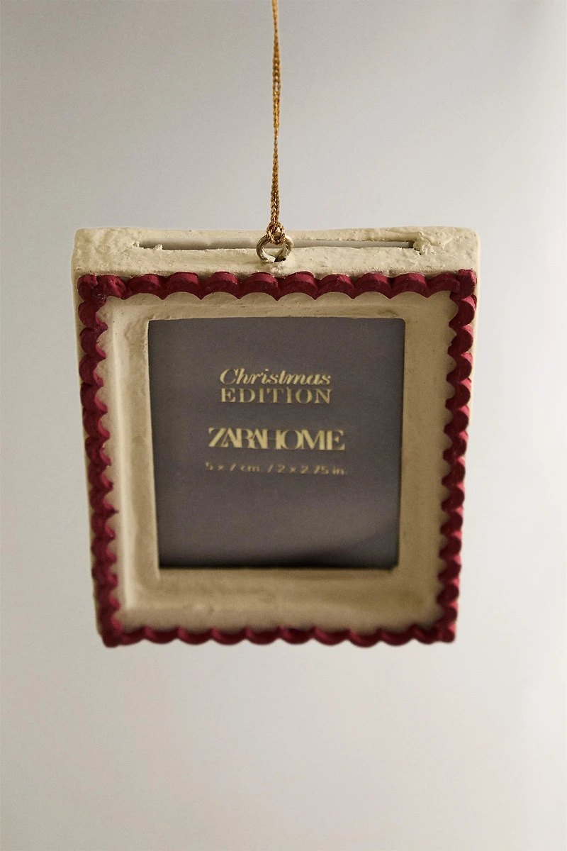 PAPER-MÂCHÉ FRAME CHRISTMAS TREE ORNAMENT