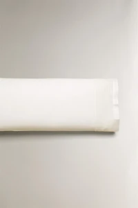 BORDERED SATEEN PILLOWCASE
