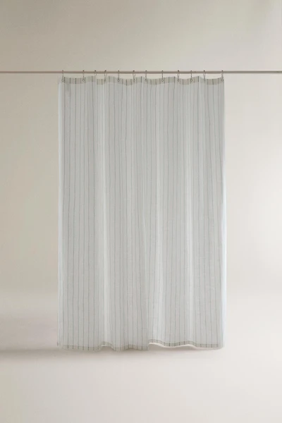 PINSTRIPE SHOWER CURTAIN