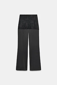 SATIN PAREO LACE PANTS