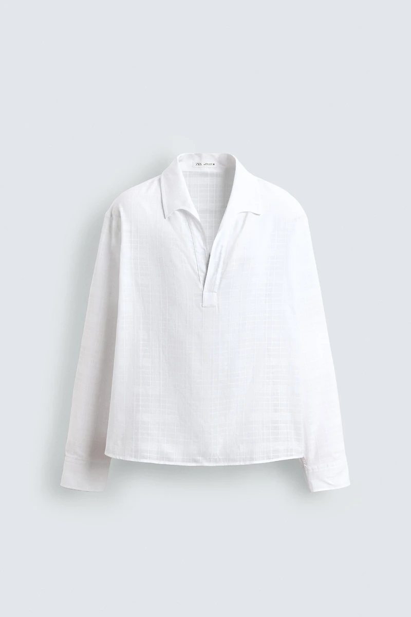 TEXTURED POLO SHIRT