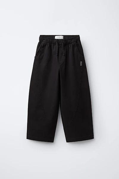 SEAM DETAIL BALLOON PANTS