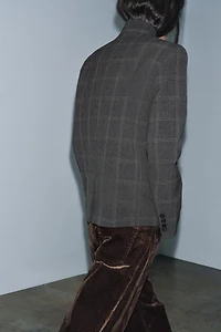 PLAID BLAZER ZW COLLECTION LIMITED EDITION