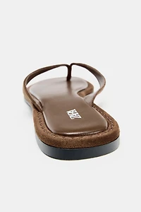 SUEDE STRAP SANDALS