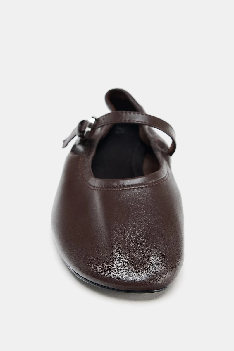 SOFT LEATHER BALLET FLATS