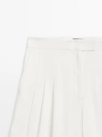 Jupe-culotte à pinces
