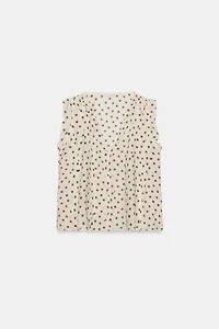 POLKA DOT PRINT BLOUSE