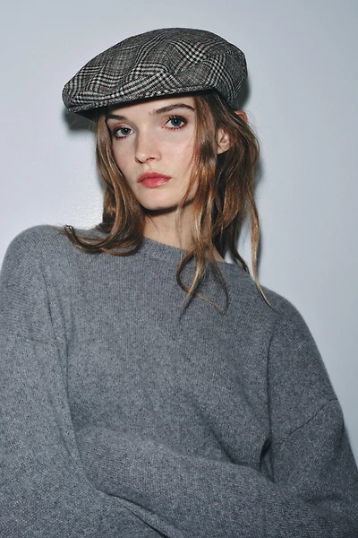 WOOL PLAID BERET