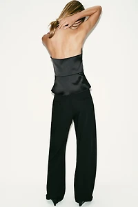 TOP HALTER SATINÉ